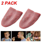 2-Pack of Realistic Fake Tongues, Extendable Gag, Magic Trick, Scary Funny Toy